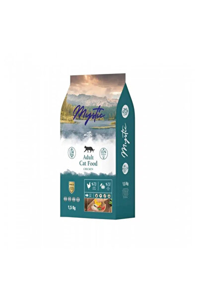 Mystic Az Tahıllı Yetişkin Kedi Maması Tavuklu 1,5 Kg