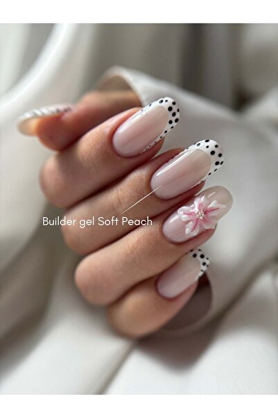 Duchesse Nails Gel de construcție pentru unghii UV/LED, autonivelant, FĂRĂ HEMA și TPO, nuanță piersică moale, 30g