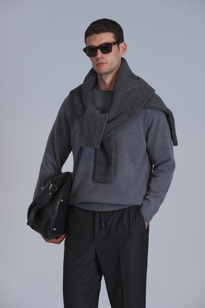 Lufian Moon Men's Sweater Gray