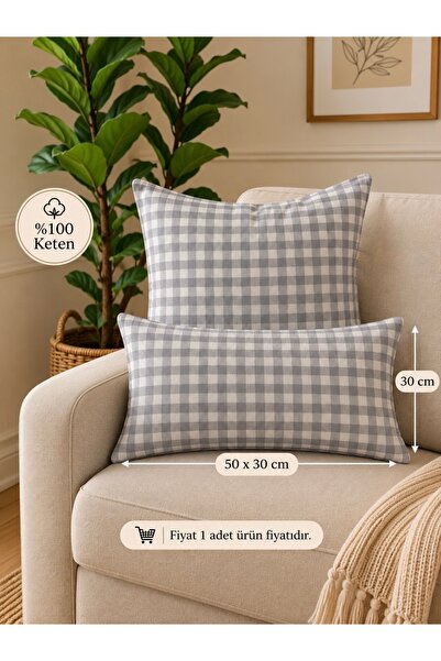 Decamor home Lina Pötikareli Gray Cushion Cover