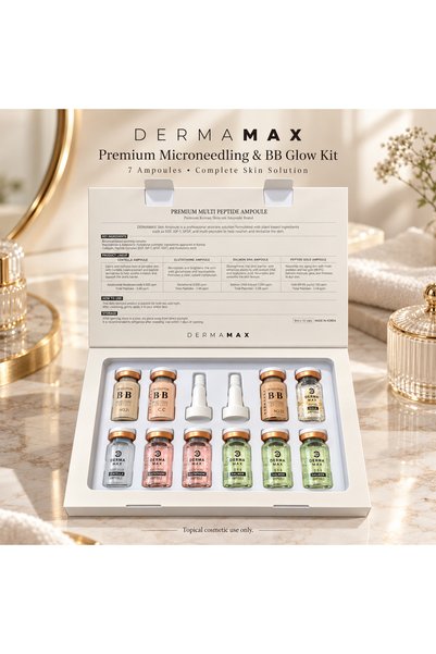DERMAMAX Microneedling & BB Glow Serum Kit 10 x 8ml – Hydrating, Brightening & Firming Korean Skin Booster Set