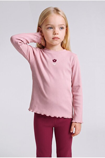 DeFacto Floral Ribbed Camisole Long Sleeve T-Shirt Baby Girl I5090A526Au