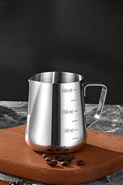 Weather Forecast 304 Çelik 350 ml Kahve Süt Köpürtme Potu Sütlük Pitcher cin502