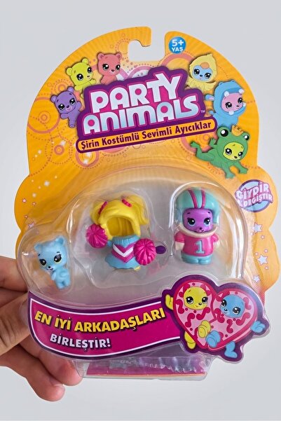 PARTY ANIMALS 3'LÜ FİGÜR SETİ