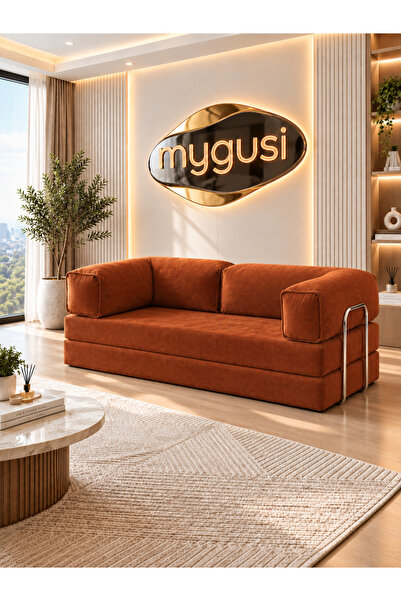 Mygusi MyLegom 90x200 cm Fitilli Kadife Yataklı Kanepe, Dinlenme Koltuğu, Yık...