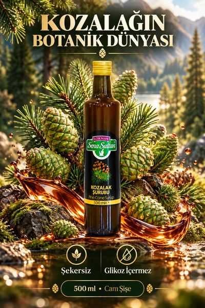 Lokman Sena Sultan Sultan Kozalak Şurubu 500 ml | Şekersiz | Glikoz İçermez |...