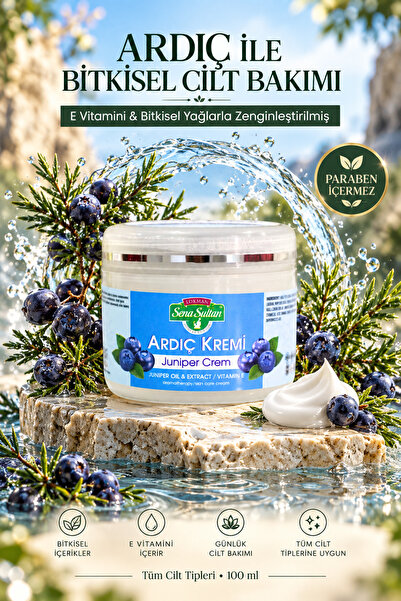 Lokman Sena Sultan Ardıç Kremi 100 ml | Paraben İçermez | E Vitamini ve Bitki...