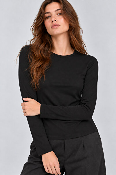 Nuevo Pink Long Sleeve Basic T-Shirt - Blouse -