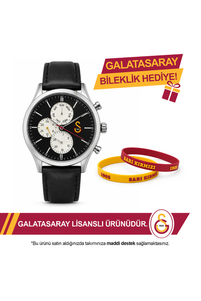 Galatasaray Lisanslı Kol Saati U13858 GS Bileklik Hediyeli
