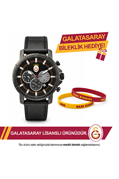 Galatasaray Lisanslı Kol Saati U21338 - GS Bileklik Hediyeli