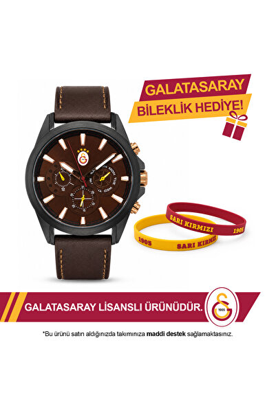 Galatasaray Lisanslı Kol Saati U21730 - GS Bileklik Hediyeli