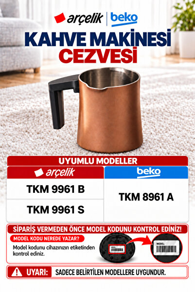 Arçelik Çelik Tkm 9961 B Telve Kahve Makinası Yedek Cezvesi