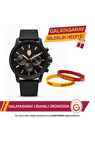 Galatasaray Lisanslı Kol Saati U21327 - GS Bileklik Hediyeli