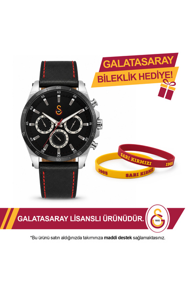 Galatasaray Lisanslı Kol Saati U14119 - GS Bileklik Hediyeli