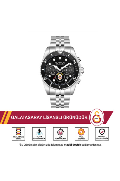 Galatasaray Quantum 5 Yıldızlı Kol Saati 25/M1 U251563 - GS KUPA HEDİYELİ