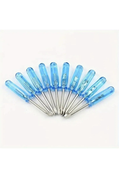Choice 10pcs 10pcs Blue Mini Screwdriver Set, Toy 2mm Cross Word Repair Tool,...