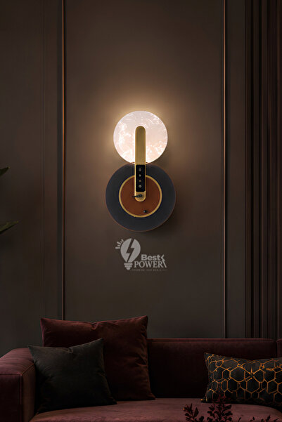 best power مصباح جداري فاخر بتقنية LED موديل 1910 - 3 مستويات إضاءة قابلة للت...