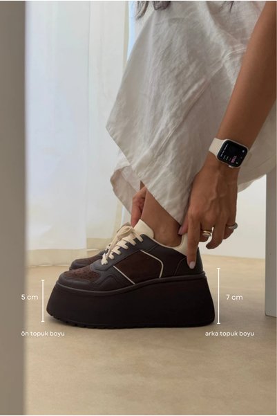 Mupa Shoes Pantofi sport damă, maro închis