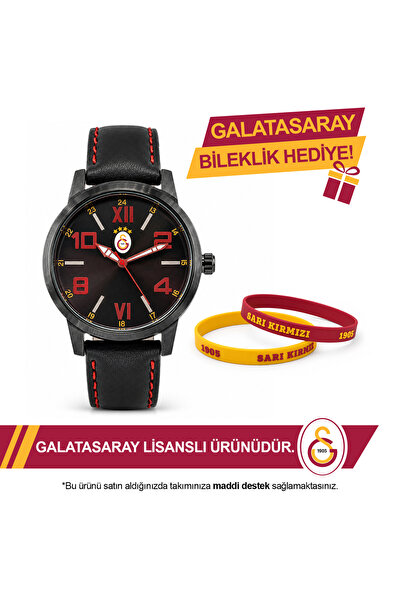 Galatasaray Lisanslı Kol Saati U21410 - GS Bileklik Hediyeli