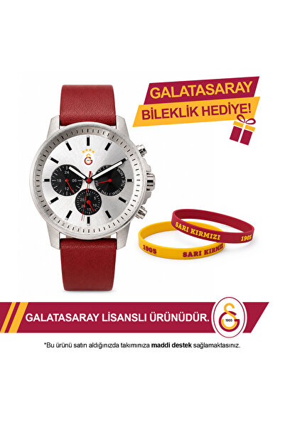 Galatasaray Lisanslı Kol Saati U21326 - GS Bileklik Hediyeli