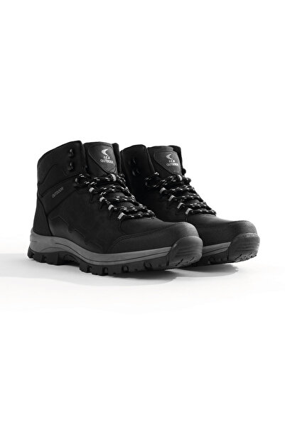 Tonny Black Men's Black Non-Slip Sole Waterproof Boots