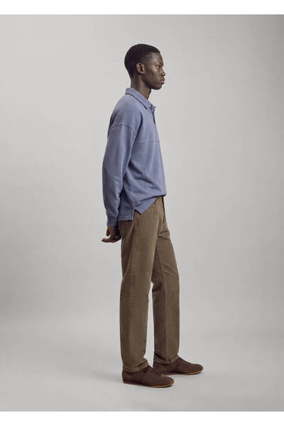 Mango Teen Regular fit kadife pantolon