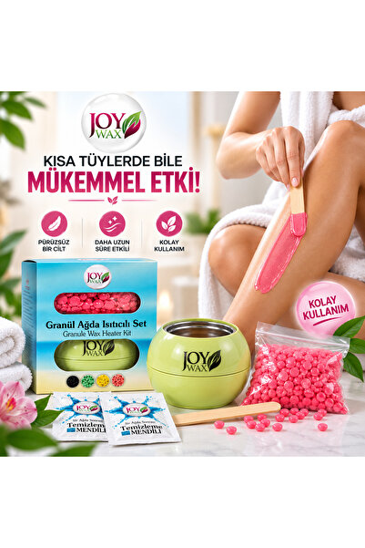 JOYWAX Joy Wax Granül Boncuk Ağda Pudralı Ağda Isıtıcılı Set