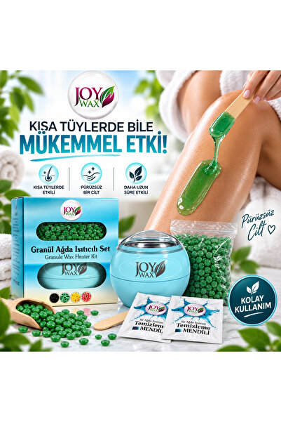 JOYWAX Joy Wax Granül Boncuk Ağda Isıtıcılı Set Azulen