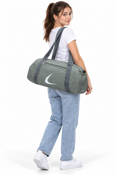 Bevitton Gray Colored Adjustable Strap Unisex Sports Bag Travel Bag and Fitne...