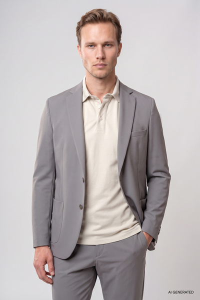 Twn Slim Fit Vizon Düz Takim Elbise