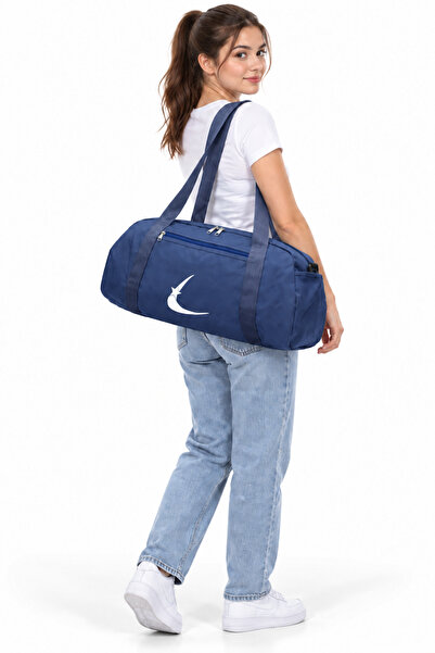 Bevitton Navy Blue Colored Adjustable Strap Unisex Sports Bag Travel Bag and ...