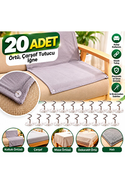 LOVYCO Çok Amaçlı Çarşaf,örtü Tutucu, Sabitleyici ,kaydırmaz Nevresim Örtü Dü...