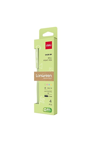 Deli ΣΕΤ 4 ΣΤΥΛΟΥΔΩΝ ΜΕ ΜΗΧΑΝΙΣΜΟ 0.7MM, ΠΑΣΤΕΛΙΝΟ ΣΧΕΔΙΑΣΜΟ, ΜΑΥΡΟ, ΜΑΚΡΥΜΑΥ...