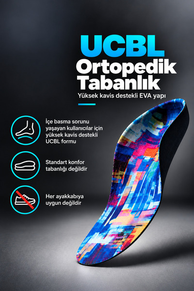 Genel Markalar Çocuk UCBL Ortopedik Tabanlık | Düz Taban ve İçe Basma Eğilimi...