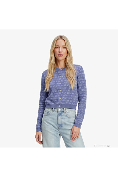 Tommy Hilfiger Dollar Kadın Mavi Triko