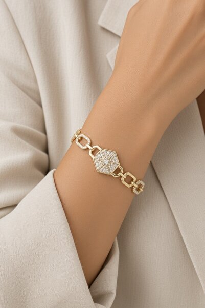 XUPING JEWELRY Style Pearl/Xuping Jewelry Honeycomb Model Zircon Stone Bracelet
