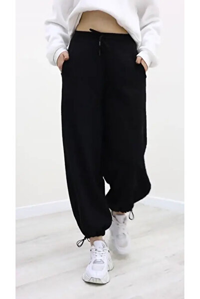 Genel Markalar DilekY Shop Siyah Stoperli Cepli Unisex Eşofman Altı