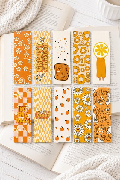Paytak Moda Wrapped Design Colorful Mixed 10 Pieces Bookmarks Set Pytkayrac109