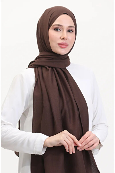 sefamerve Cotton Caz Şal 70257-07 Acı Kahve
