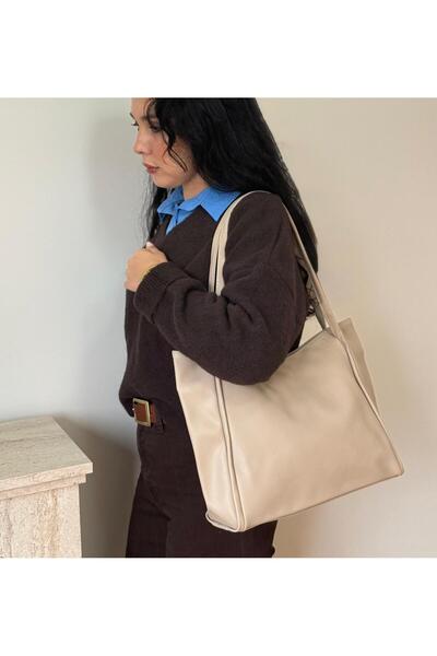 lalettobags حقيبة نسائية كبيرة الحجم من طراز جاردينيا باللون البيج