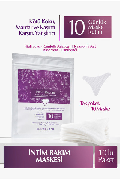 Heraflora Genital Bölge Maskesi Koku Mantar Karşıtı Yatıştırıcı Etkili İntim ...