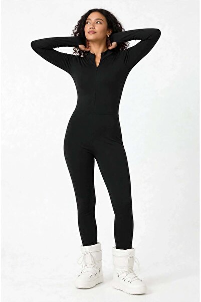 MAİMODA Thermal Jumpsuit with Thumbhole Cuffs/- "Thermal Jumpsuit with Thumbh...