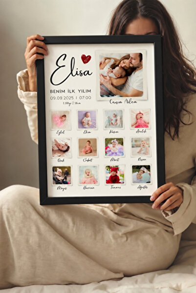 tablodea Pinterest Fotoğraflı Bebek 1 Yaş Anı Tablosu TD Kişiye Özel Tasarım ...
