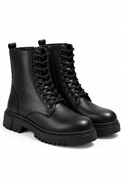 MY GROSS SHOES Γυναικείες χειμερινές μαύρες μπότες με πλήρη γούνινη επένδυση,...