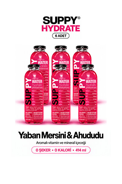 suppy Vitamin Water Hydrate 6 Adet 414 ml
