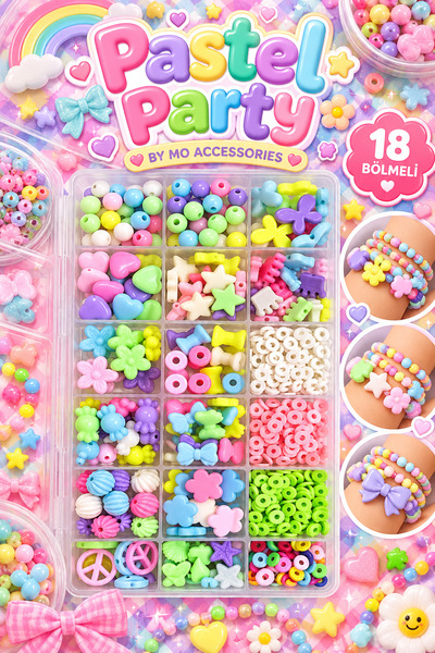By MO Accessories Soft Renklerde Fimo Çocuklar Için Takı Yapma Seti - Hobi Bi...