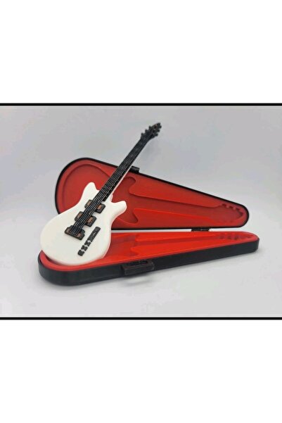 Figür Dünyası Miniş Oyuncaklar Elektro gitar miniş gitar oyuncak figür dekora...