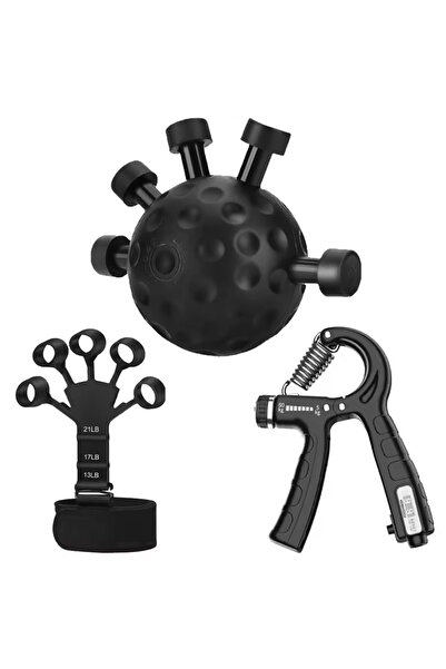 choice2 N254-Set Finger Hand Strengthener Ergonomic Hand Ball Gripper Exercis...