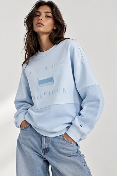 Tommy Hilfiger Cotton Relax Cut Embroidered Sweatshirt