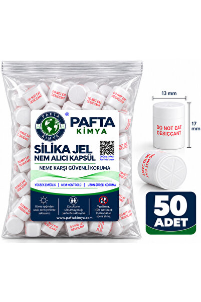 Pafta Kimya 1 GR Kapsül Beyaz Silika Jel 50 Adet